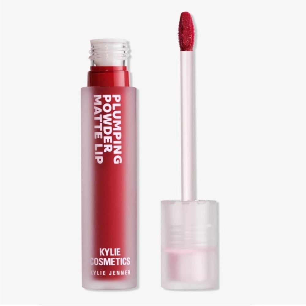 KYLIE COSMETICS Plumping Powder Matte Lip Color Craving Cherry deep blue-red
